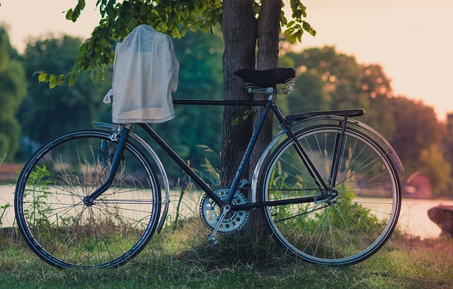 Manschettenknöpfe mit Fahrrad